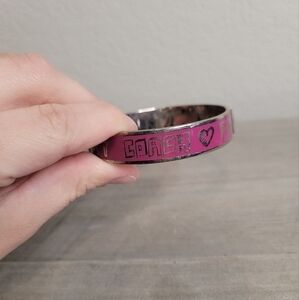 Coach Poppy Pink Cuff Bracelet